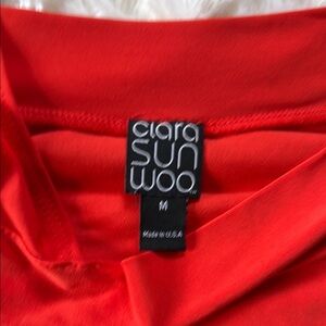 CLARA SUNWOO Orange Polo Blouse